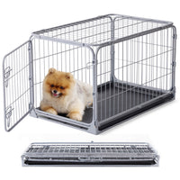 ZOMISIA caja plegable para perros pequeños, vista frontal, refugio seguro en casa.