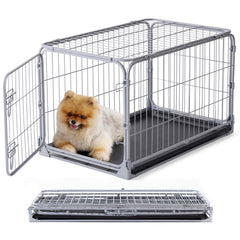 ZOMISIA caja plegable para perros pequeños, vista frontal, refugio seguro en casa.