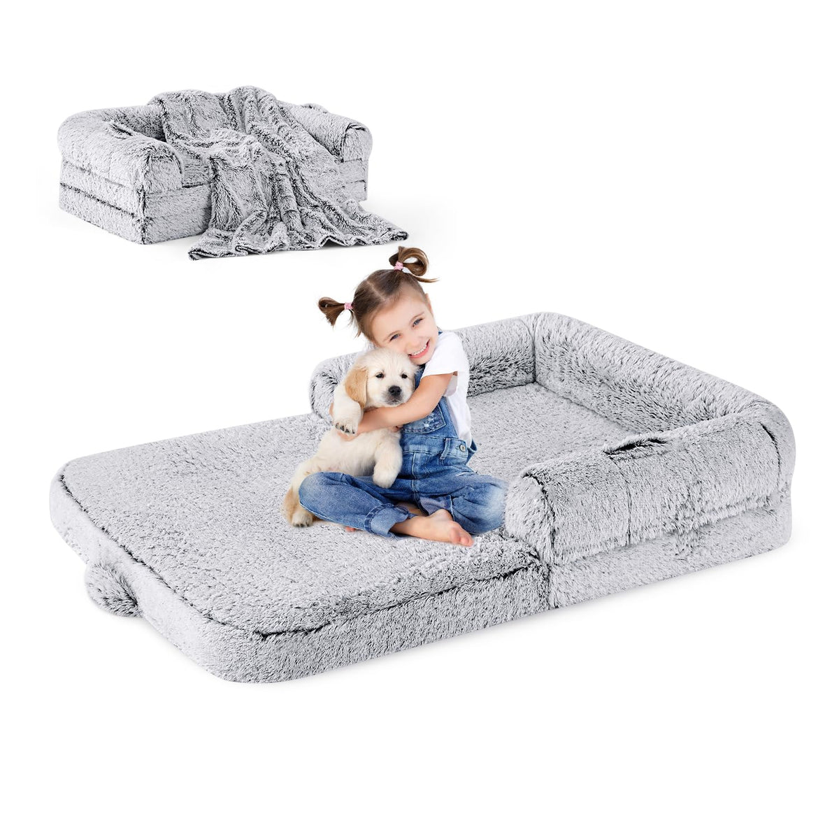 ZOMISIA cama-humano-xl 2en1, espacio amplio para siestas compartidas
