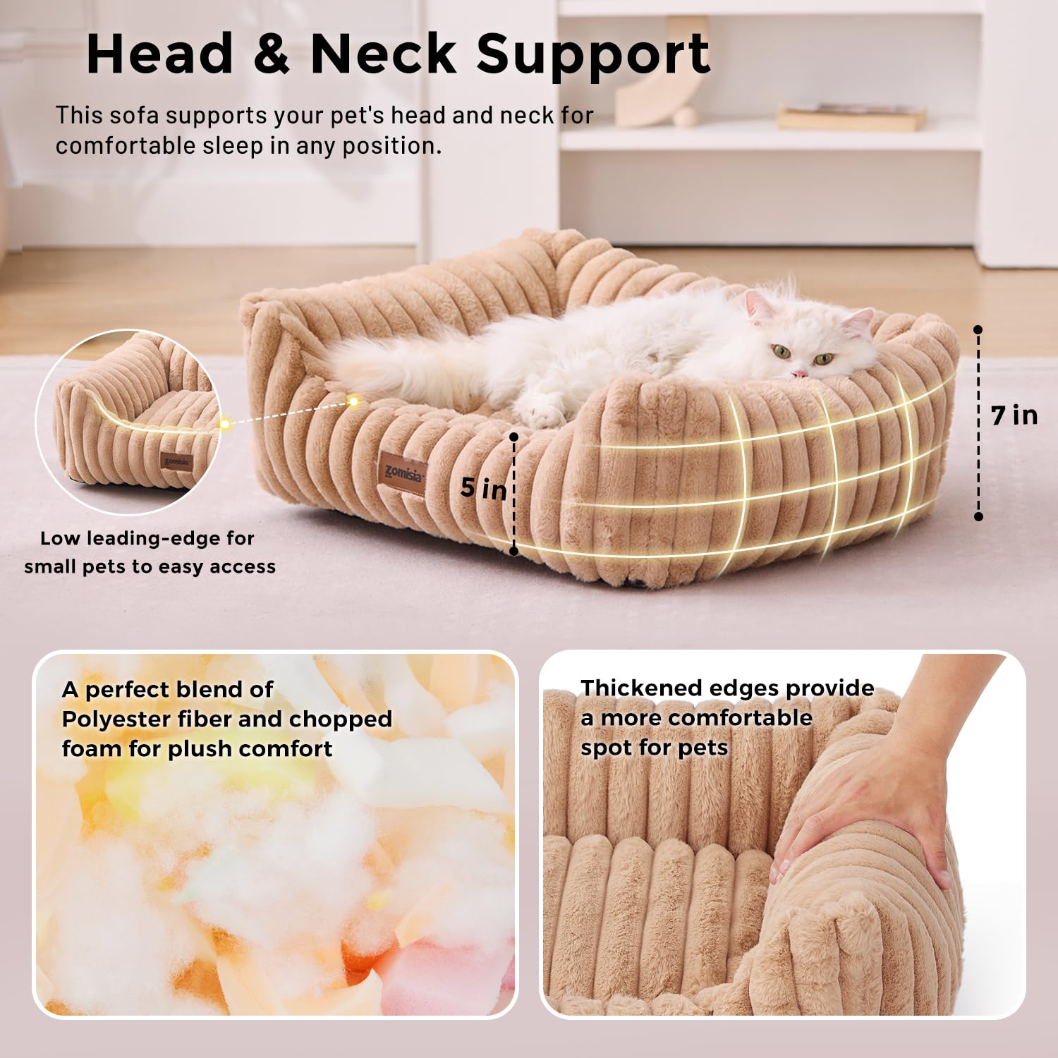 Funda impermeable ZOMISIA protege el relleno ante manchas