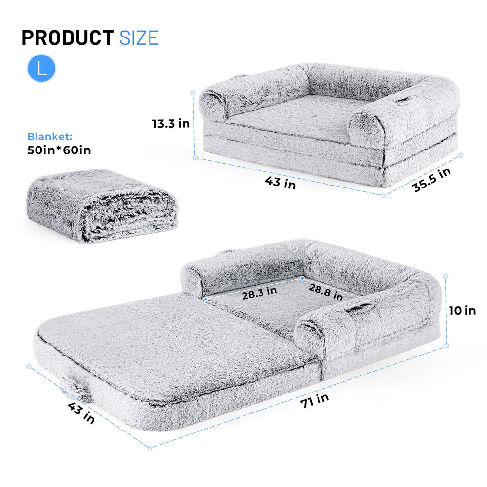 Cama ZOMISIA con diseño 2 en 1 plegable para facilitar transporte