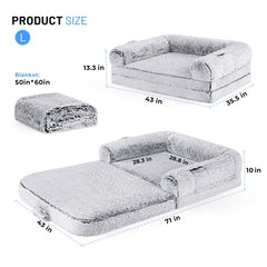 Cama ZOMISIA con diseño 2 en 1 plegable para facilitar transporte