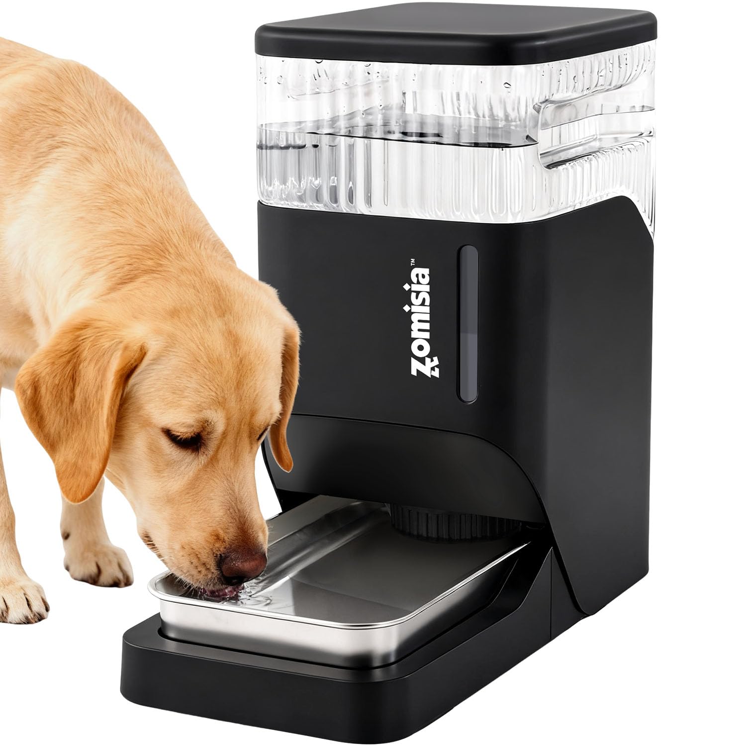 Zomisia dispensador de agua para perros con gravedad de 8L, flujo silencioso.