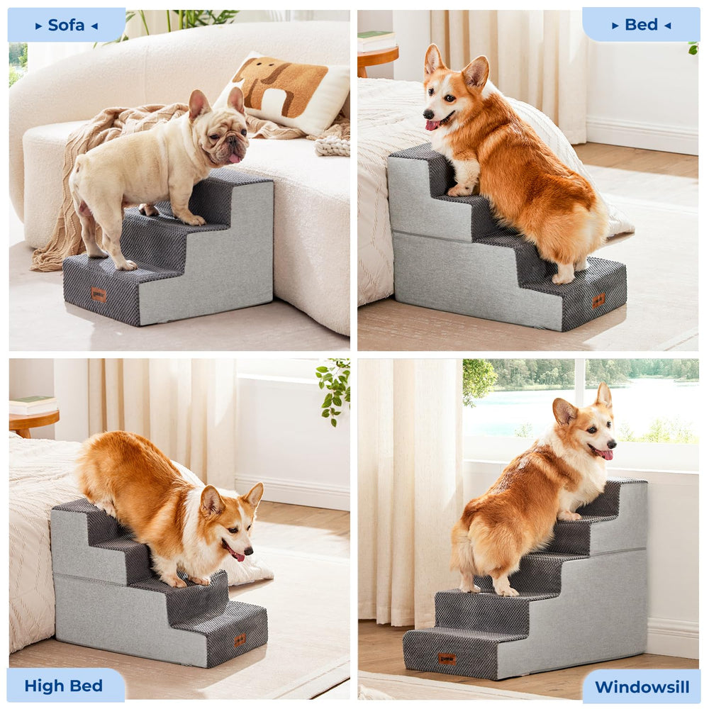 ZOMISIA escalera para perros ensamblaje rápido para almacenamiento.