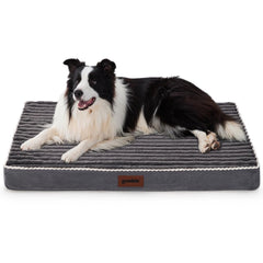 ZOMISIA orthopedic dog crate bed inside a 36-inch kennel for large dogs