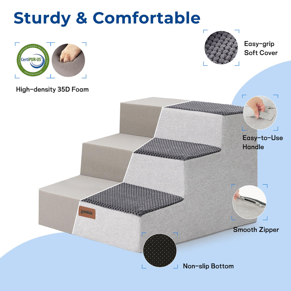 ZOMISIA escalera para perros, funda lavable, limpieza sencilla