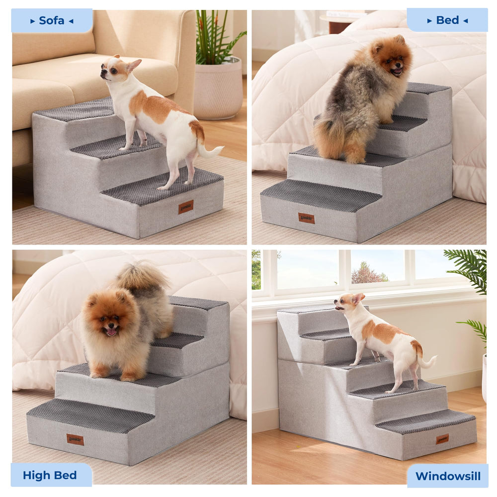 ZOMISIA escalera para perros, diseño ancho, ideal para mascotas pequeñas