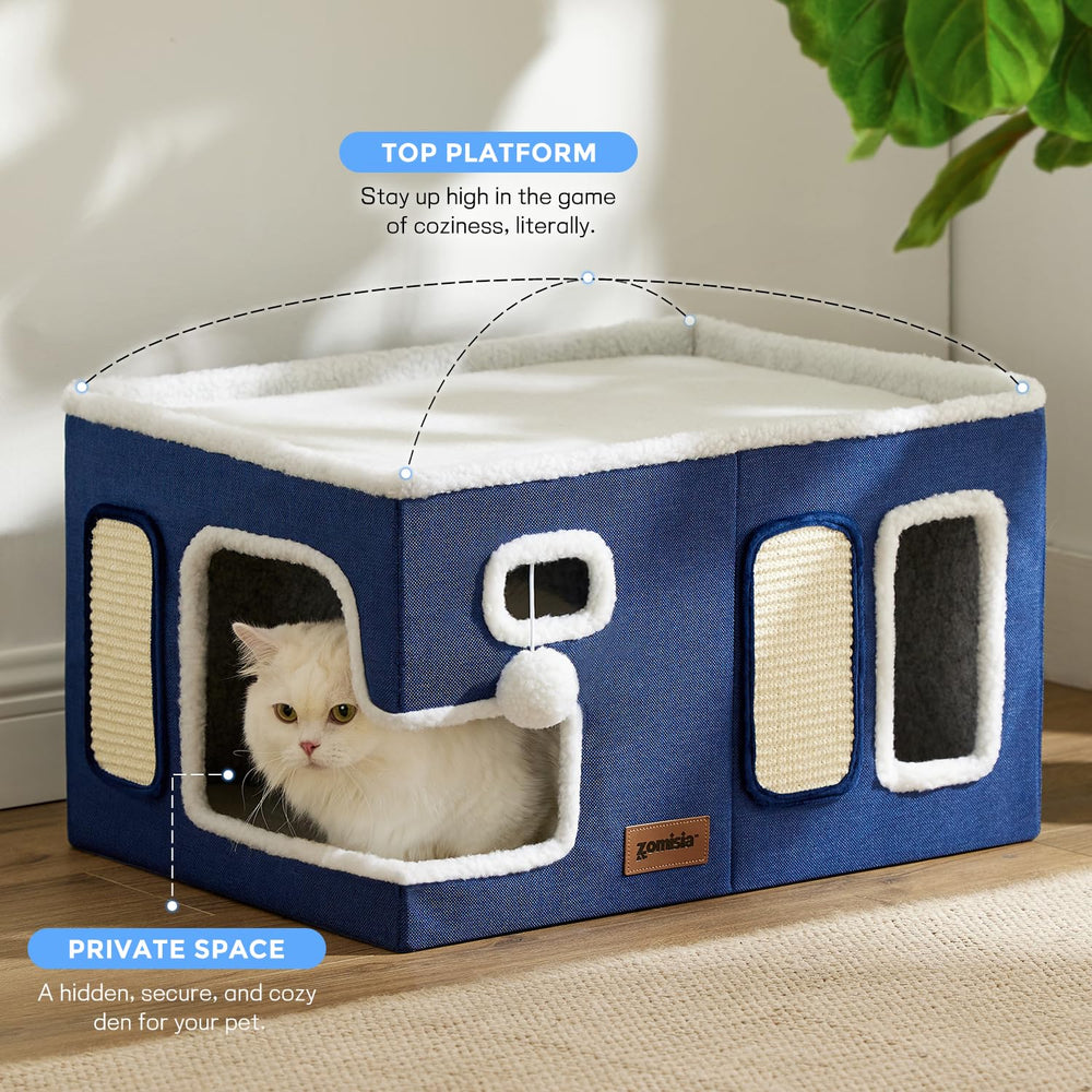 ZOMISIA plataforma-superior-amplia zona de descanso adicional para su gato