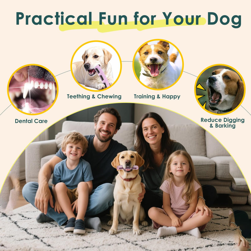 ZongniYiT-regalo-ideal-para-mascotas-rosa: perfecto para dueños que valoran el juego y el cuidado dental.