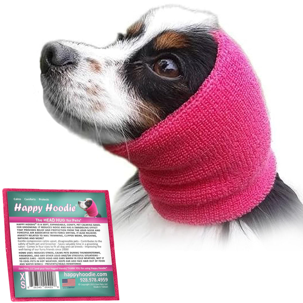 ZONI PETS Happy Hoodie para grooming, calma durante el secado.