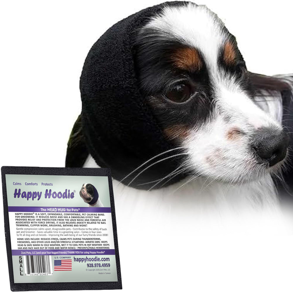 ZONI PETS Happy Hoodie en perro durante aseo para calmar y facilitar el lavado