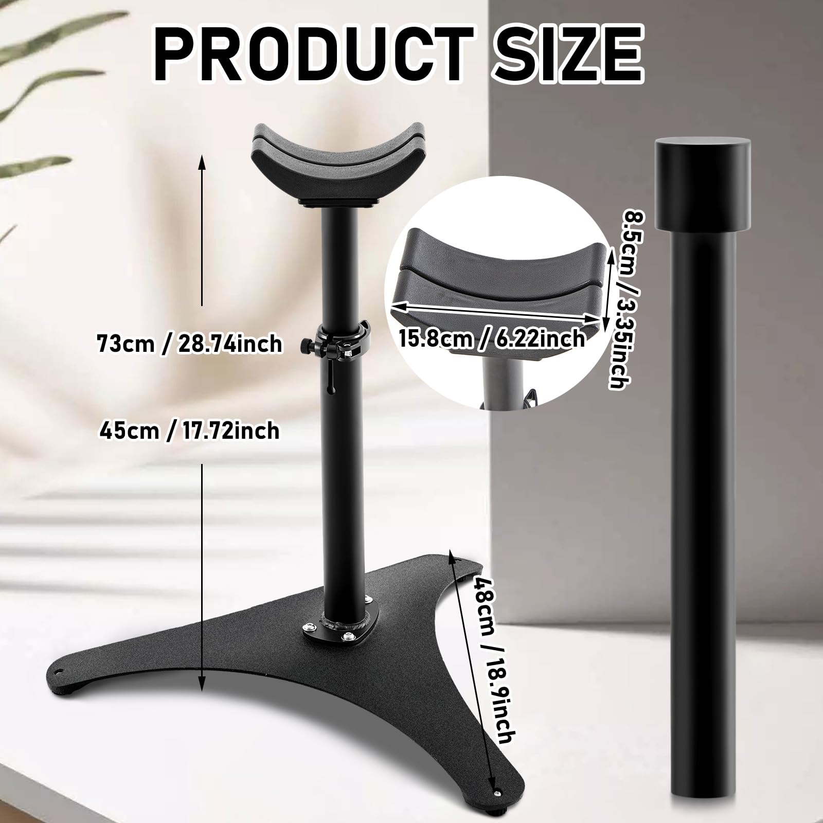 Zonon altura ajustable de 400 a 630 mm para adaptar cascos.