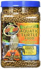 Zoo Med Alimento para tortugas acuáticas, pellets flotantes para crecimiento en superficie