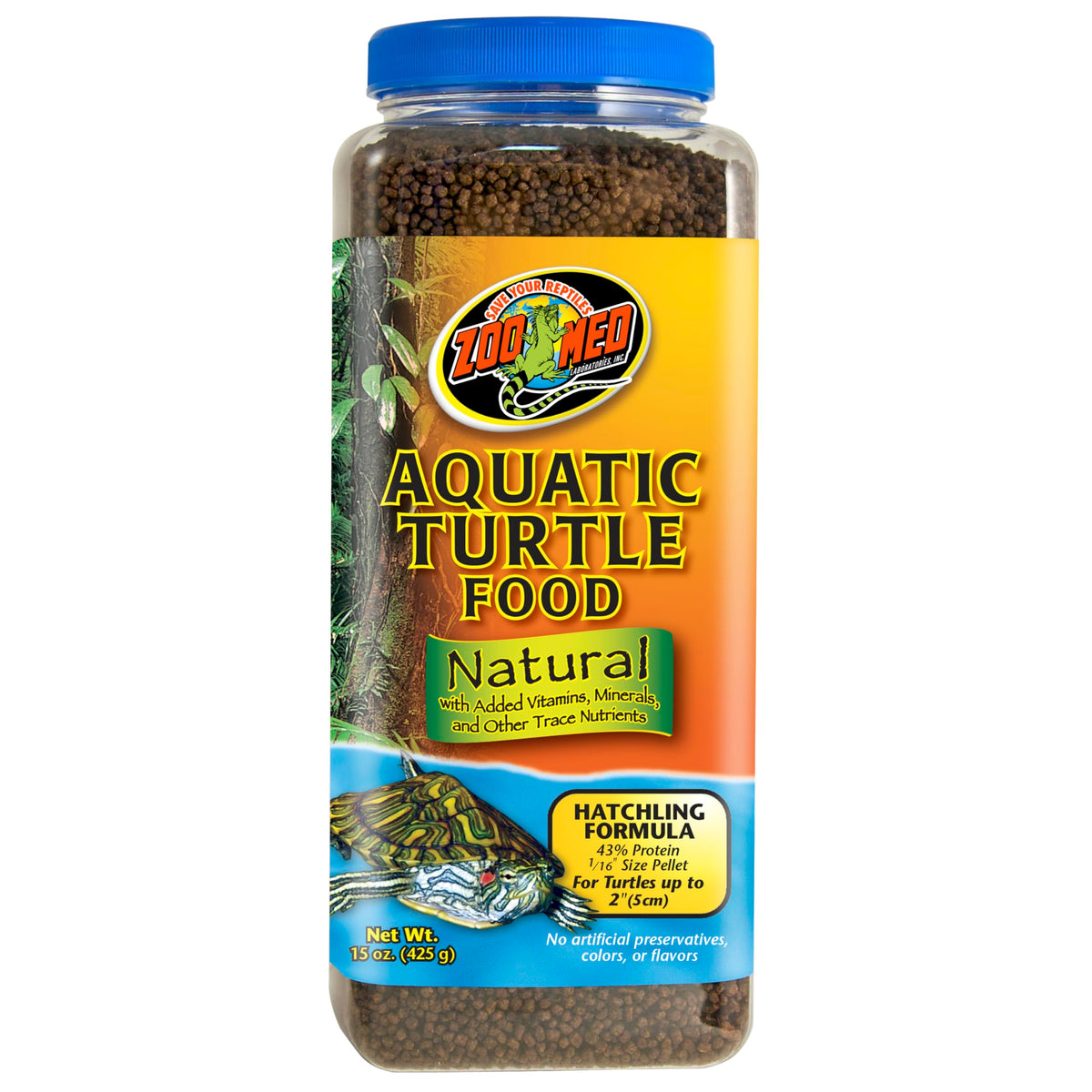 Zoo Med Hatchling Formula, bolitas flotantes para tortugas acuáticas, fácil localización en la superficie