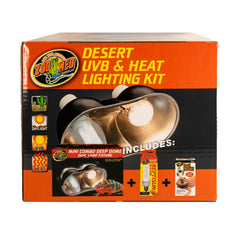 Zoo Med reflector doble, dirige calor y luz con precision