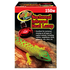 Zoo Med lámpara infrarroja nocturna 150 W para reptiles, ideal para observación nocturna