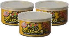 Lata Zoo Med con cucarachas de 1-2 onzas, snack proteico para reptiles y anfibios