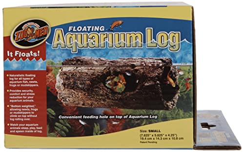 Zoo Med Log Flotante para anfibios, refugio seguro y cómodo.