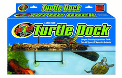 Muelle Zoo Med para tortugas: muelle flotante con rampa, acceso cómodo a la zona seca.