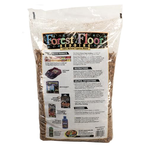 Zoo Med mulching ciprés natural con textura ideal para terrarios