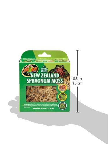 Zoo Med Musgo Sphagnum Nueva Zelanda, tres porciones, ideal como sustrato superior en terrarios naturalistas.