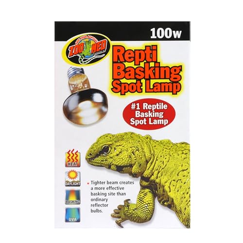 Lámpara con reflector doble de Zoo Med para calor y luz mejorados.