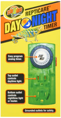 Zoo Med ReptiCare Timer en uso diario para ciclo día y noche
