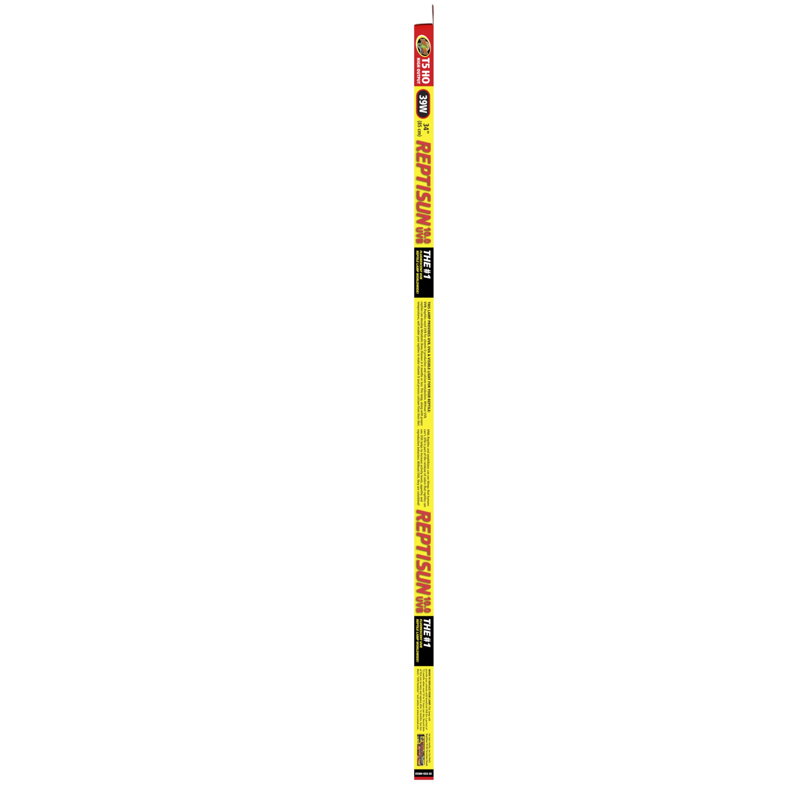 Montaje rápido del Zoo Med Reptisun 34‑inch 10.0 UVB para instalación sencilla.