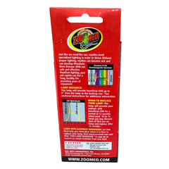 Zoo Med Reptisun 5.0 UVB Mini, detalle del tubo, UVB eficiente para reptiles.