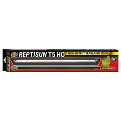 Zoo Med ReptiSun T5 HO, luminaria de terrario para reptiles, iluminación eficiente.