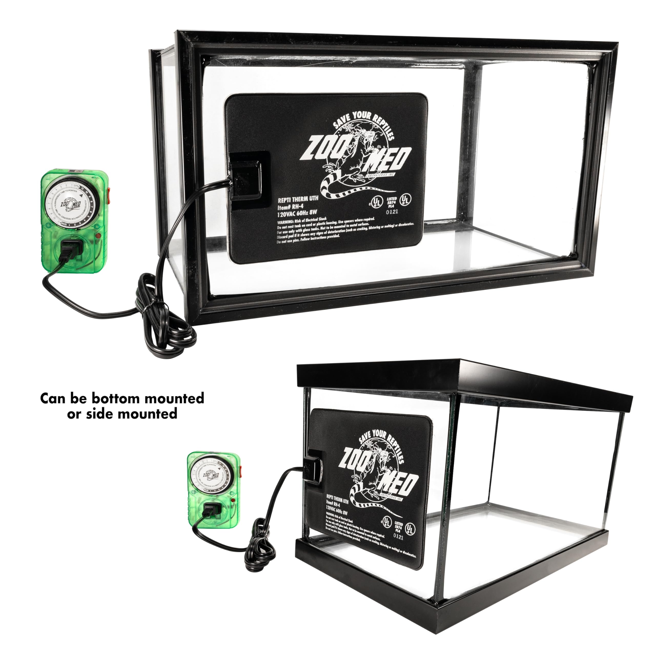 Zoo Med Reptitherm instalación-tanque, solución discreta para calentar el interior