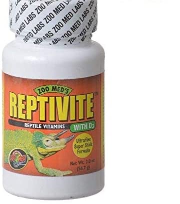 Zoo Med Reptivite: botella de dos onzas para suplementación diaria de reptiles.