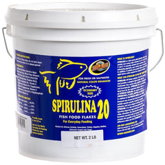 Zoo Med Spirulina 20: hojuelas para peces, nutrición equilibrada.
