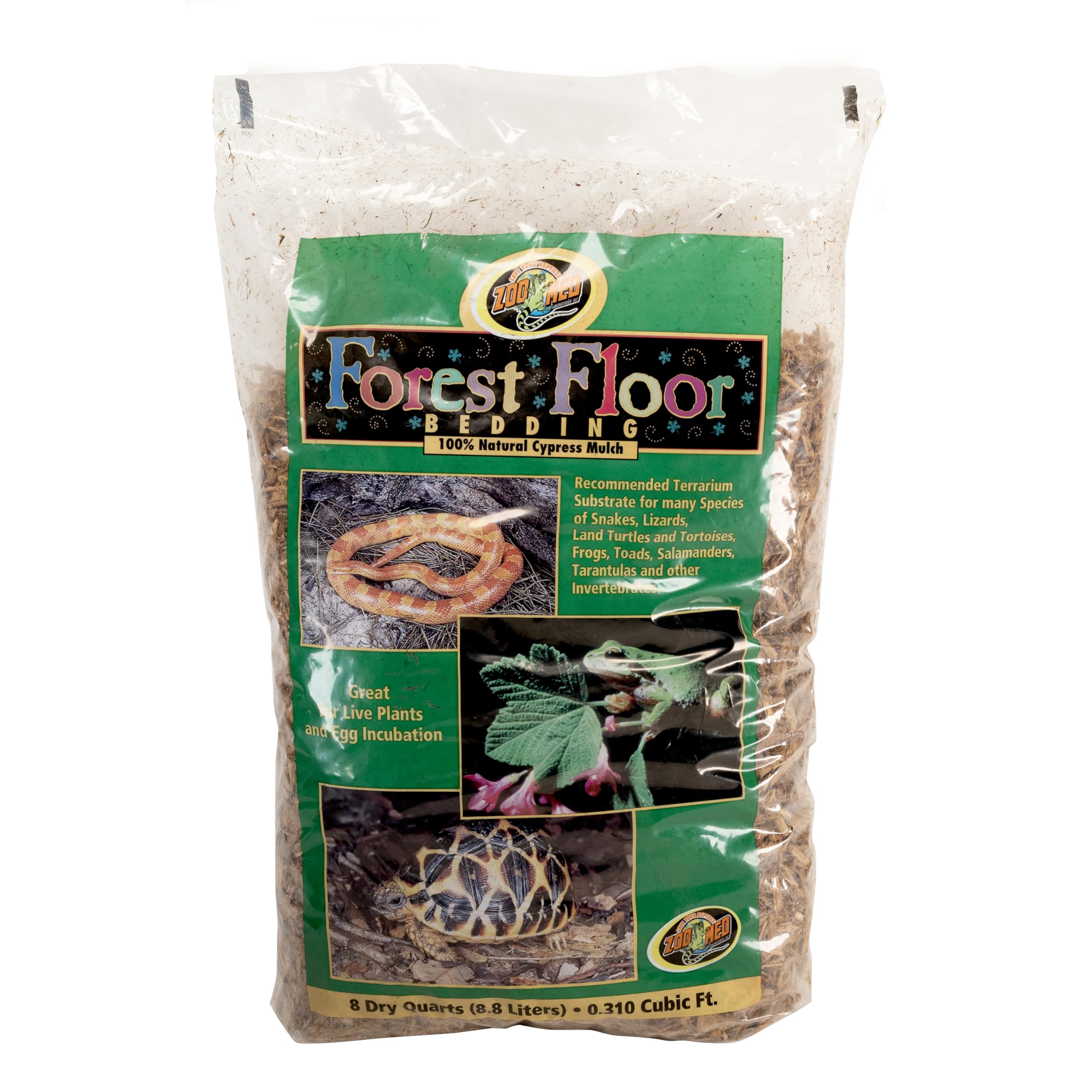 Zoo Med Forest Floor Bedding: sustrato de suelo bosque natural que retiene humedad