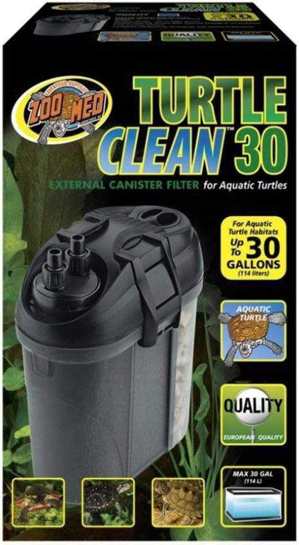Zoo Med Turtle Clean 30: barra de rociado para mayor oxígeno y flujo ajustable.