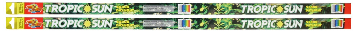 Zoo Med Tropic Sun 5500K, luz diurna T8 para acuario, realza colores y plantas.