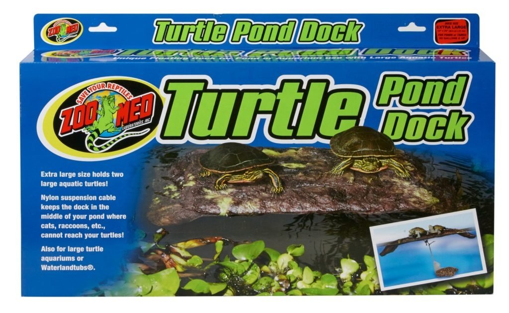 Zoo Med Turtle Dock Extra Grande, flotante en acuario, ideal para descanso y exploración segura.