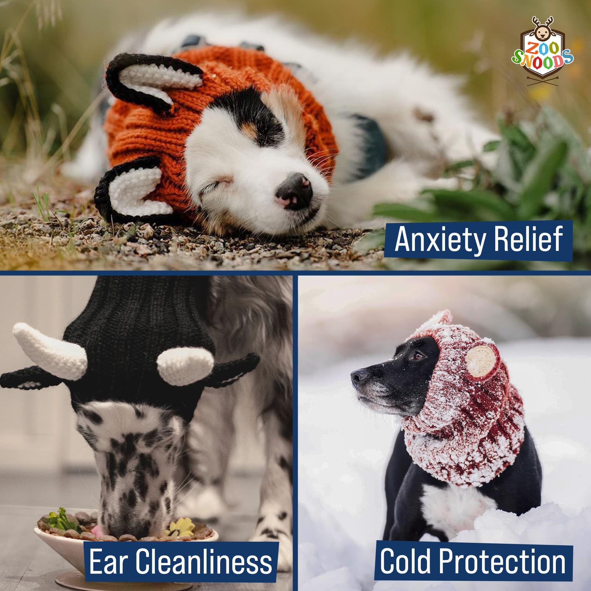 Zoo Snoods Disfraz Conejo: para perros grandes, protege del frío