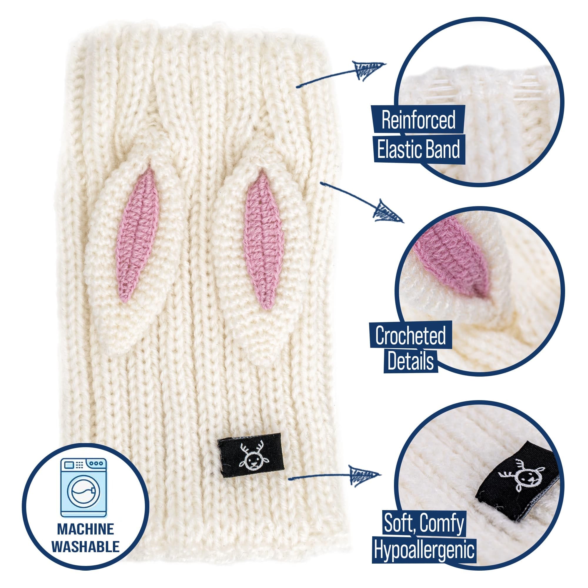 Zoo Snoods Disfraz Conejo: talla grande, ideal para razas grandes