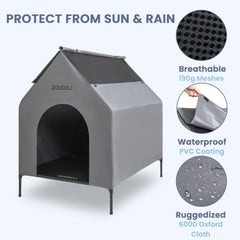 Zooba: cama elevada para perro grande con textilene transpirable para confort