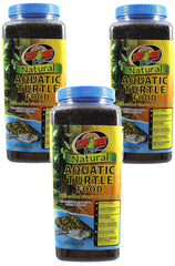 Zoo Med Alimento natural para tortugas acuáticas, botellas de 15 onzas, apoyo al crecimiento de crías.