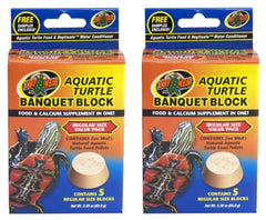 Zoo Med bloque banquete para tortuga acuática, fuente de alimento y calcio para caparazón saludable