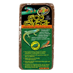 Zoo Med Eco Earth bloque coco expande para sustrato natural.