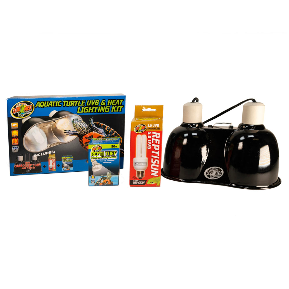 Kit de iluminación completa para tortuga acuática en terrario tropical