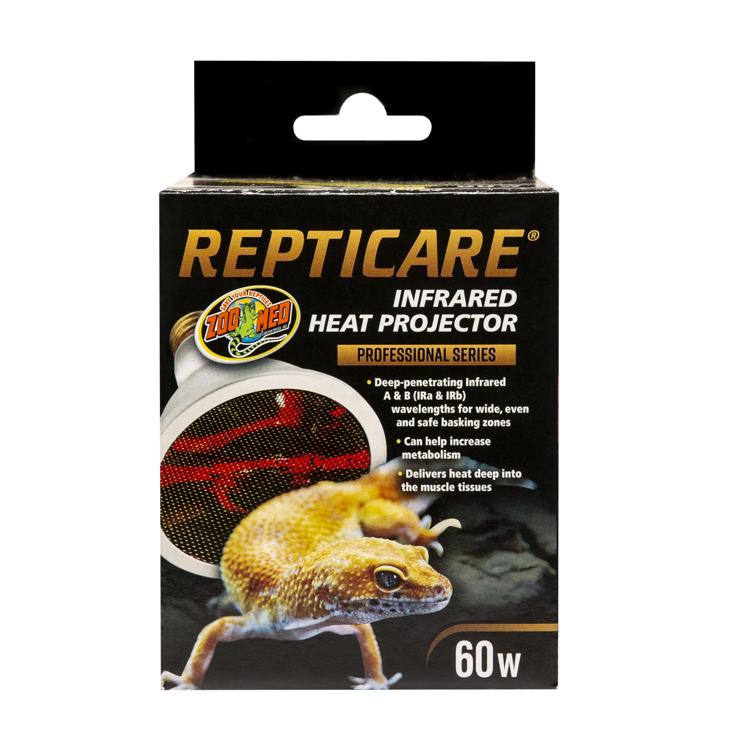 Zoo Med ReptiCare proyector de calor infrarrojo 60W para reptiles