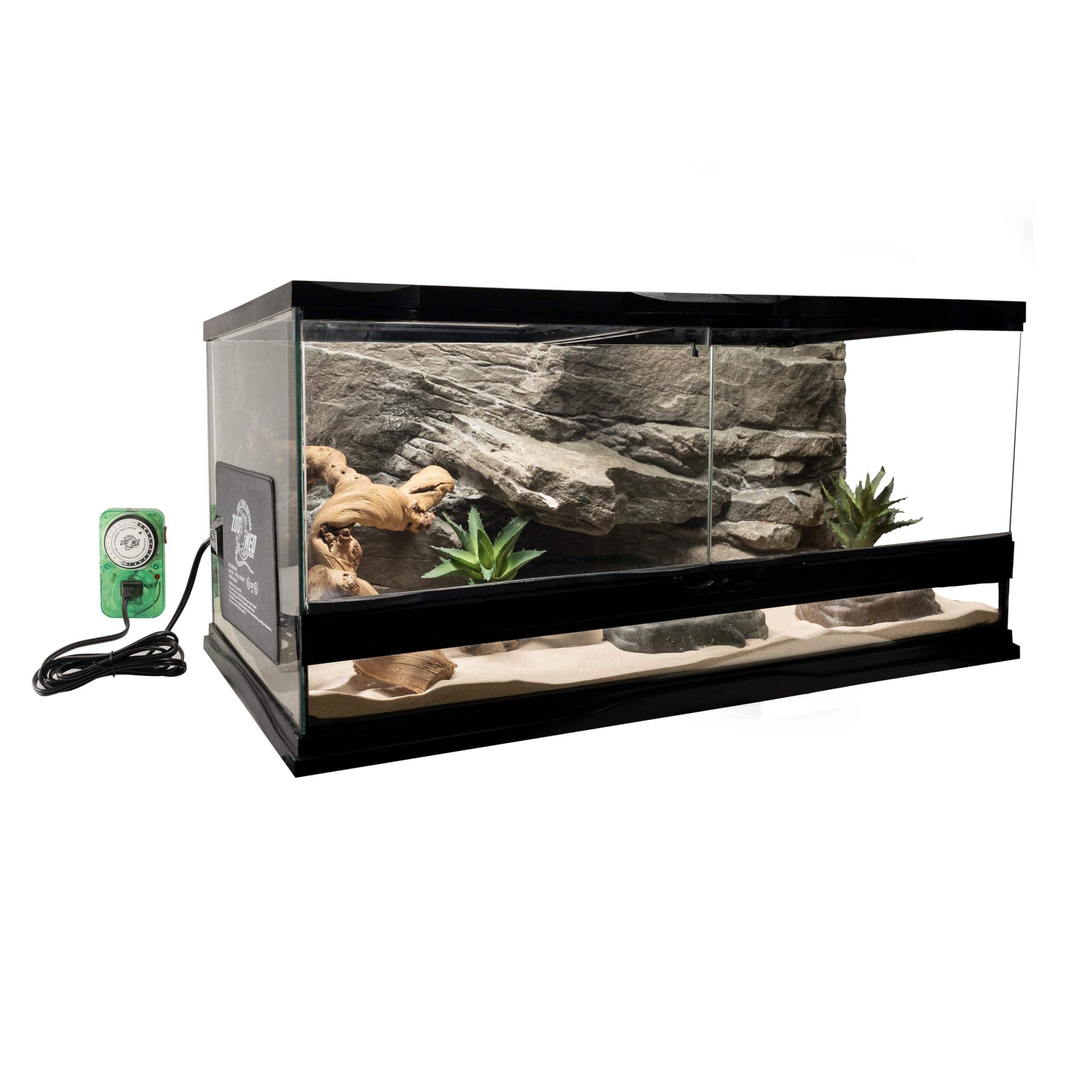 Zoo Med Reptitherm, uso en terrarios pequeños, mantiene ambiente estable.