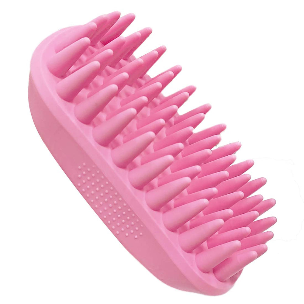 ZOOPOLR cepillo champú silicona para gatos, pelos sueltos se eliminan con facilidad.