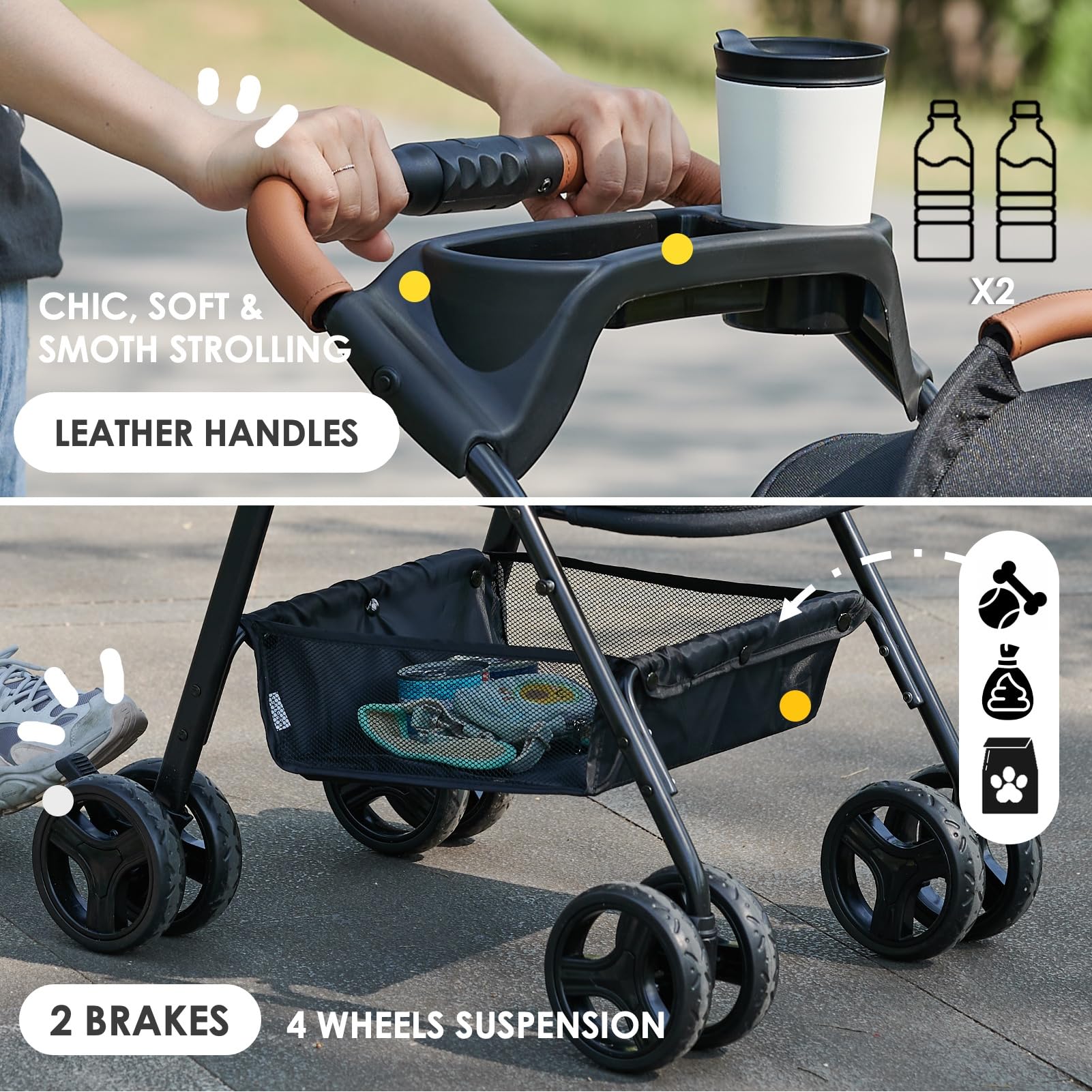Zoosky 3 en 1 malla 360° mejora ventilación y visibilidad