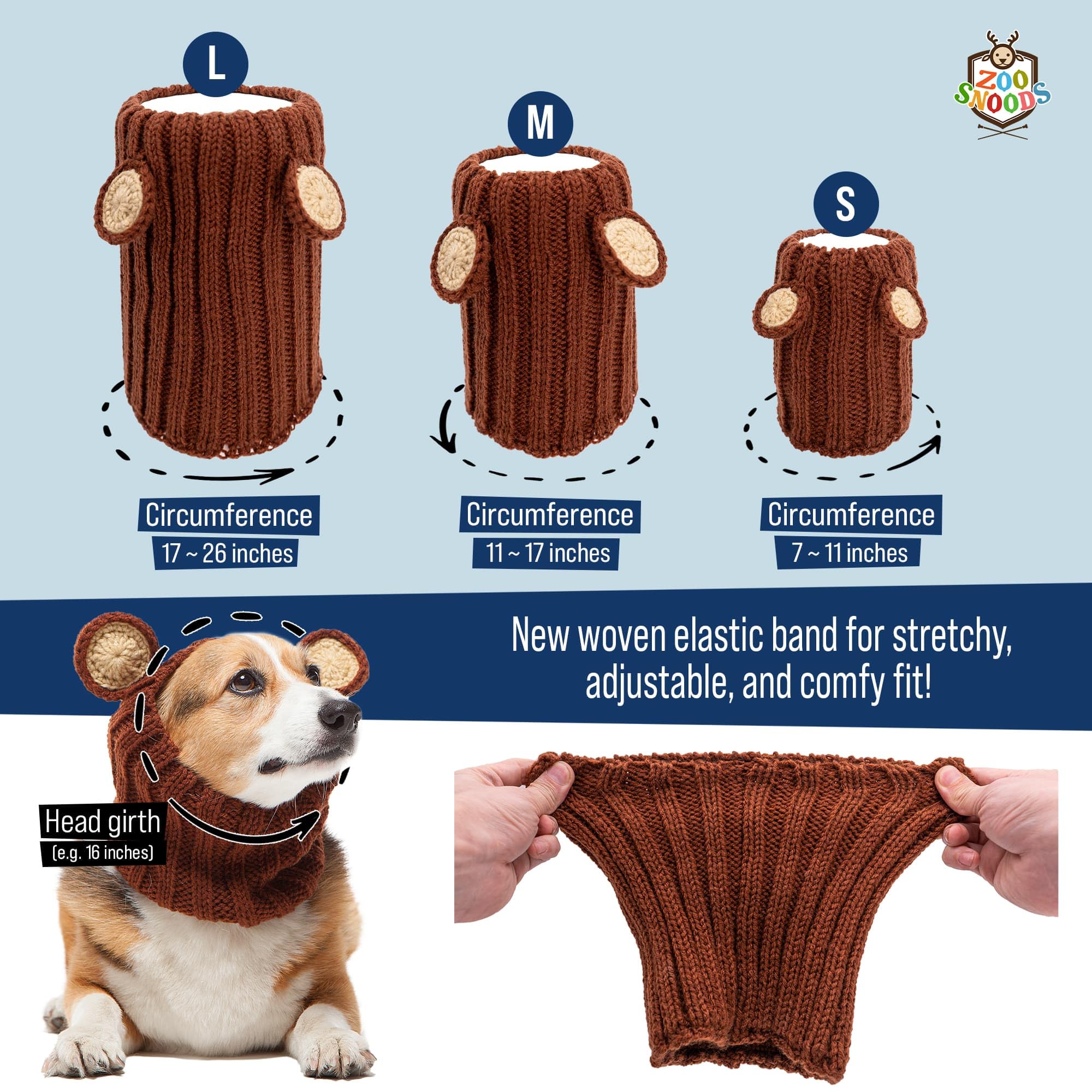 Protección de cuello y orejas con Zoo Snoods durante salidas