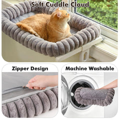 La funda removible de Zoratoo Cloud-Cuddle facilita la limpieza de la cama-ventana